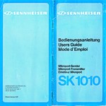 Mikroport SENNHEISER SK 1010 - uživatelský manuál