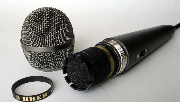 Mikrofon UHER M534A/5 - rozebraný