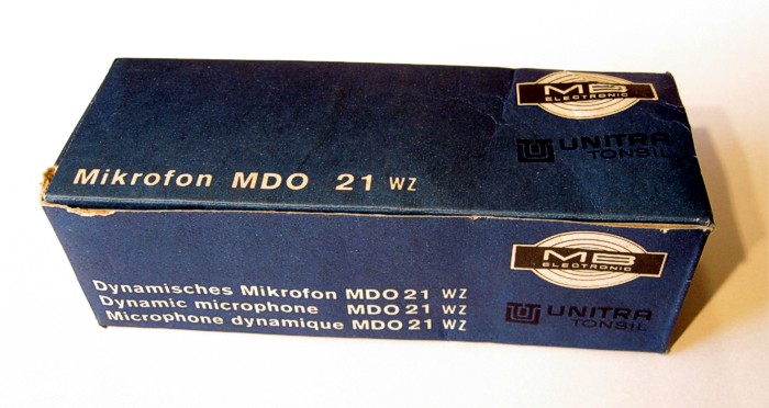 Mikrofon UNITRA TONSIL MDO 21 WZ - originální papírová krabička