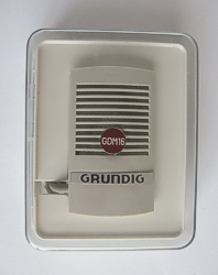 Mikrofon GRUNDIG GDM 16 - čelní pohled v krabičce