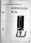 Mikrofon M46 - dobový leták