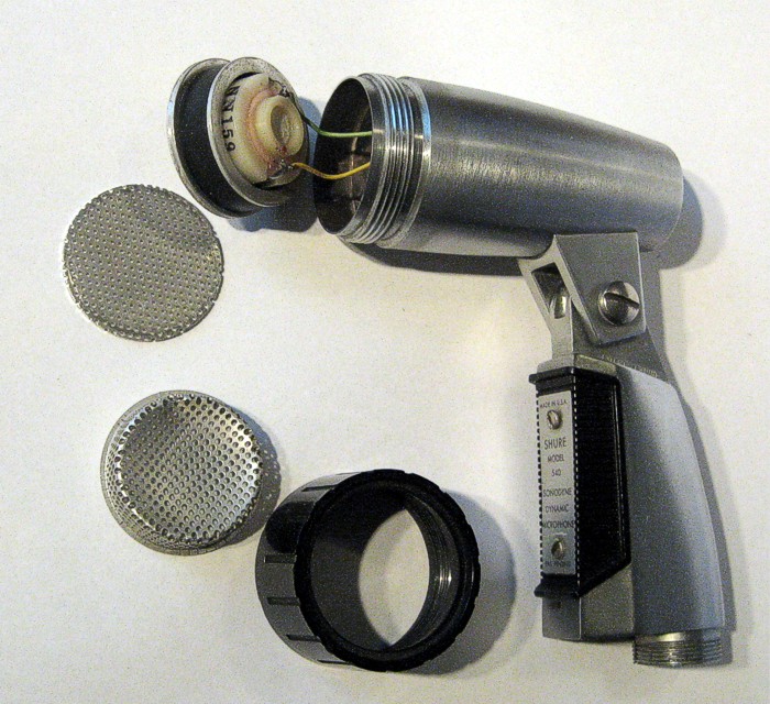 Mikrofon SHURE MODEL 540 rozebraný